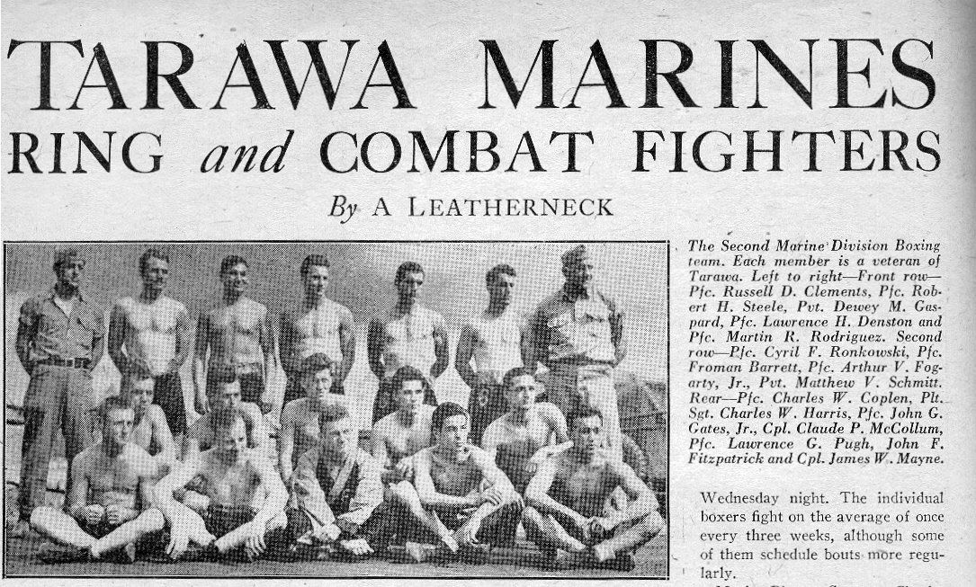 Tarawa Marines Ring and Combat Fighters